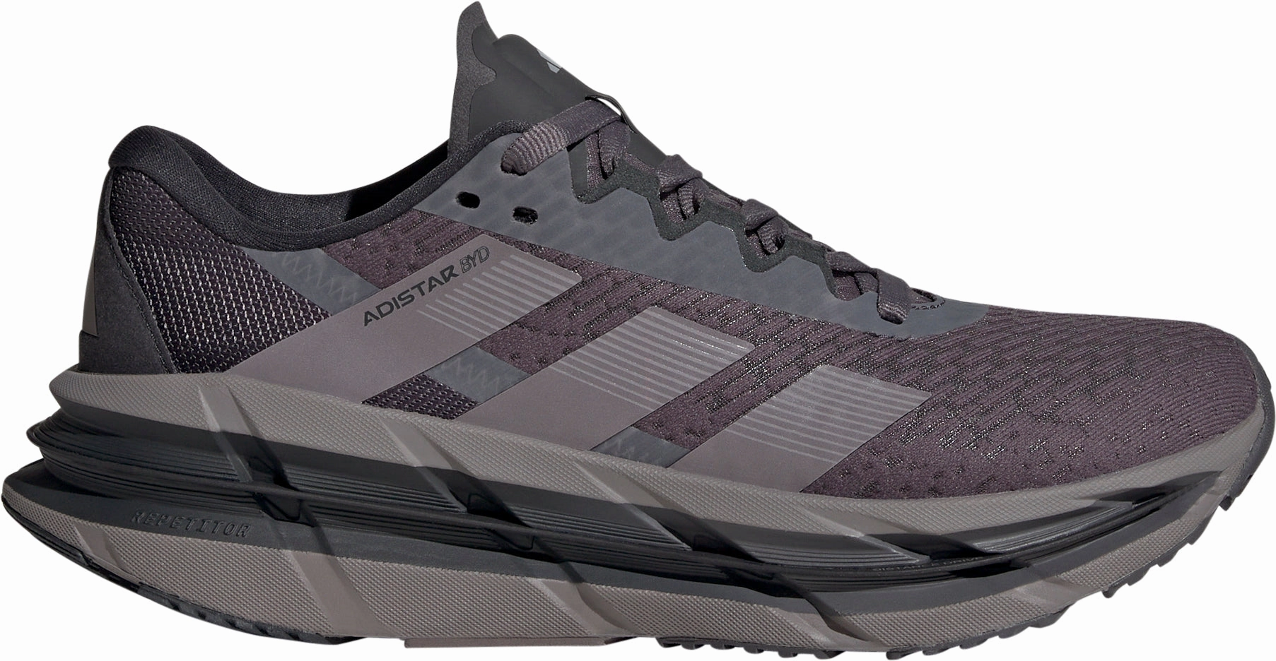 adidas Adistar BYD Womens Running Shoes - Grey Professional athlete Training session