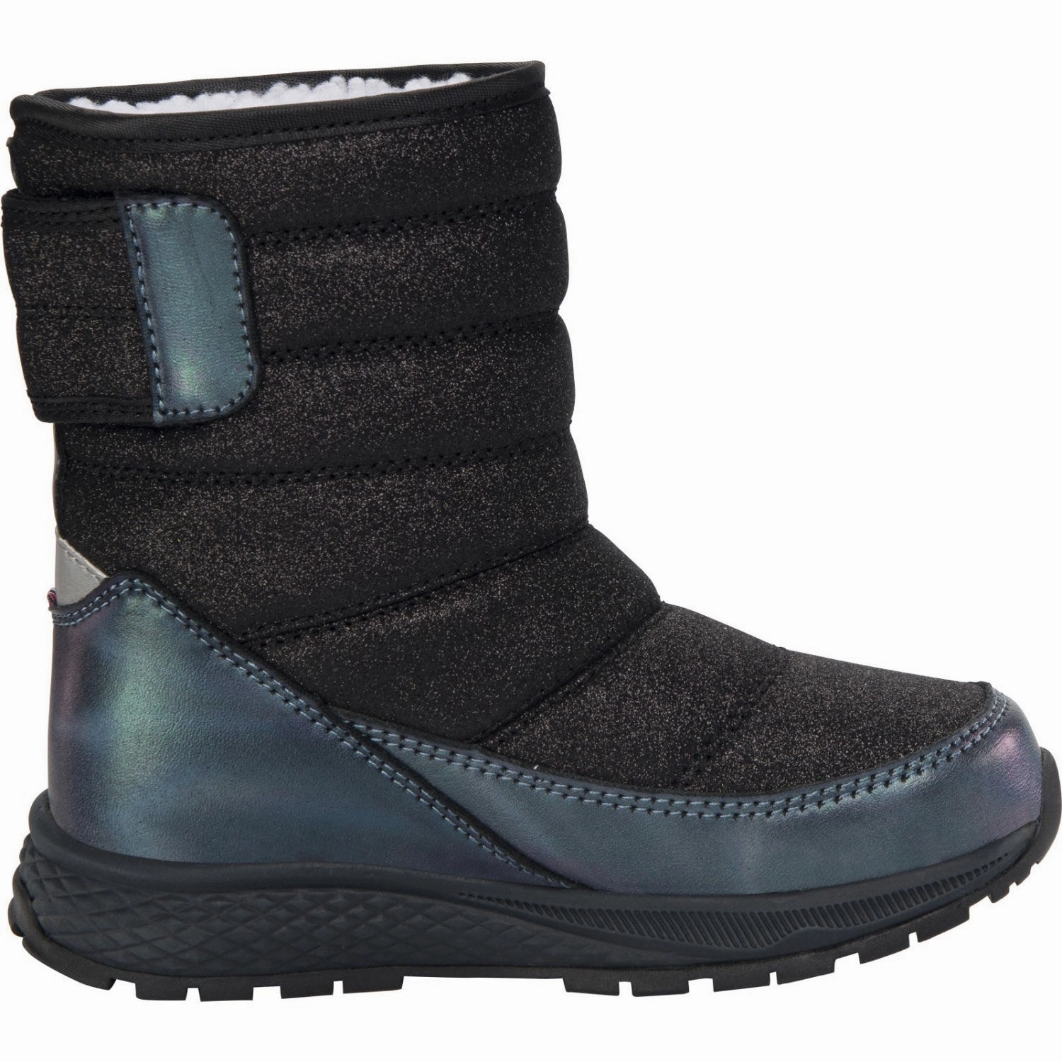 Low Profile Snowy Path Comfort Cushion VIKING Black Equip Glitter Warm WP Pull On