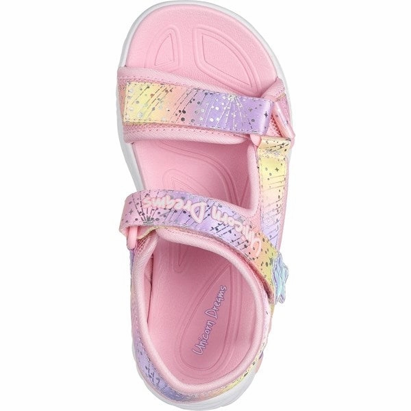Skechers Unicorn Dreams Sandal Light Pink Multi MeshUpper Multi Directional Flex