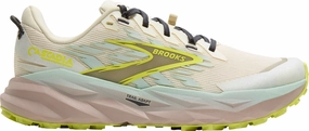 Brooks Cascadia 19 Womens Trail Running Shoes - Cream Odor Control Lining