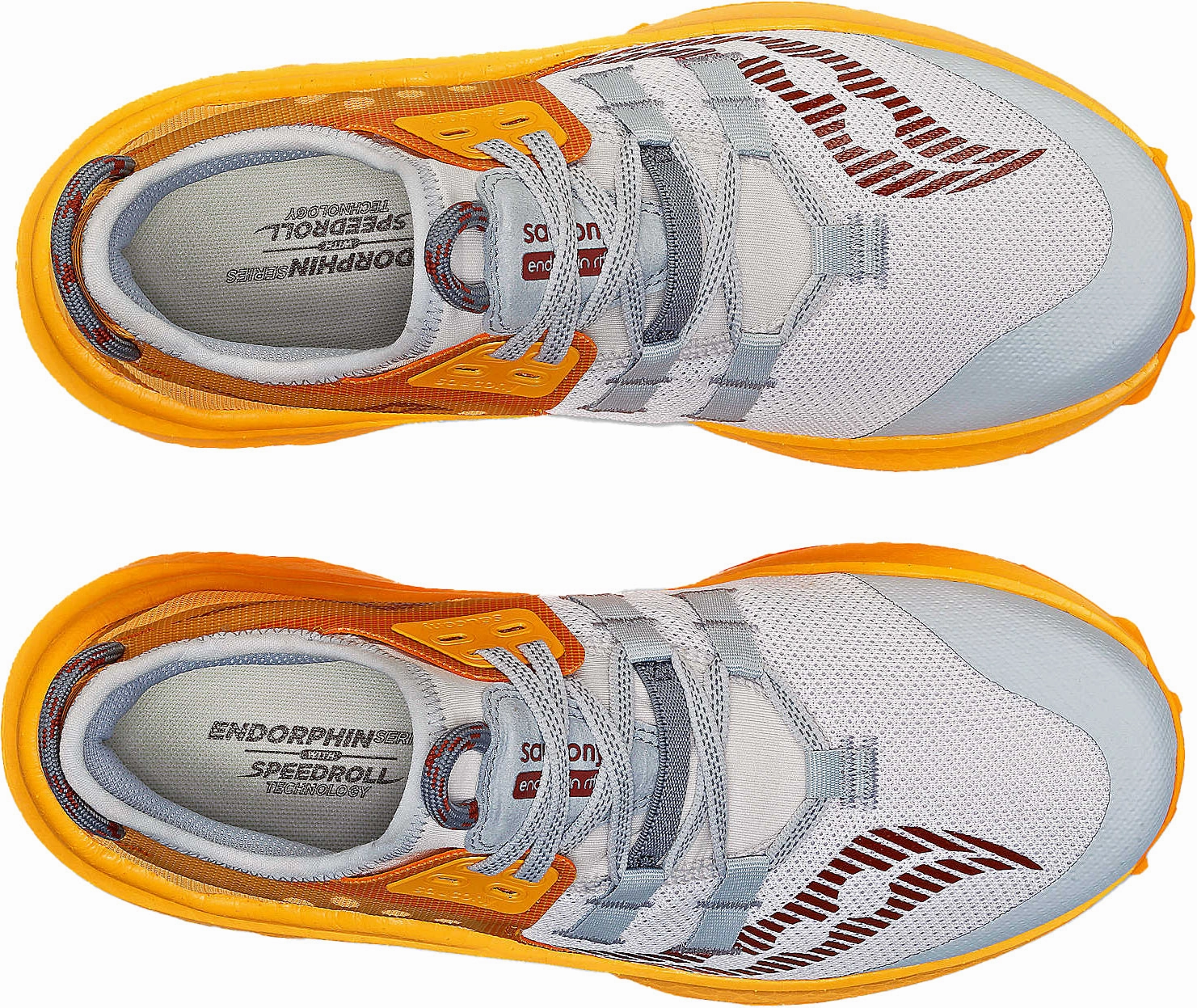 Hilly Running wide - fit option Saucony Endorphin Rift Womens Trail Running Shoes - Grey