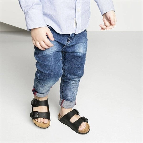 Breathable Footbed Birkenstock Arizona Kids BS Black Sandal