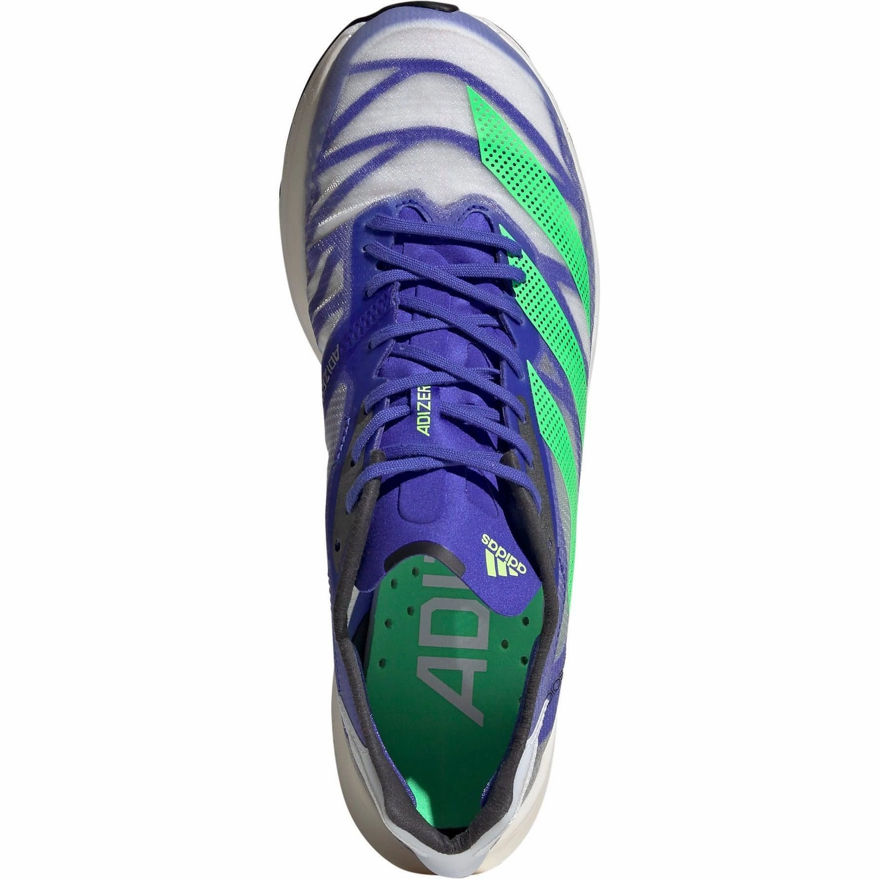running in a rainforest area shoes Toe Space adidas Adizero Adios Pro 2 Running Shoes - Blue