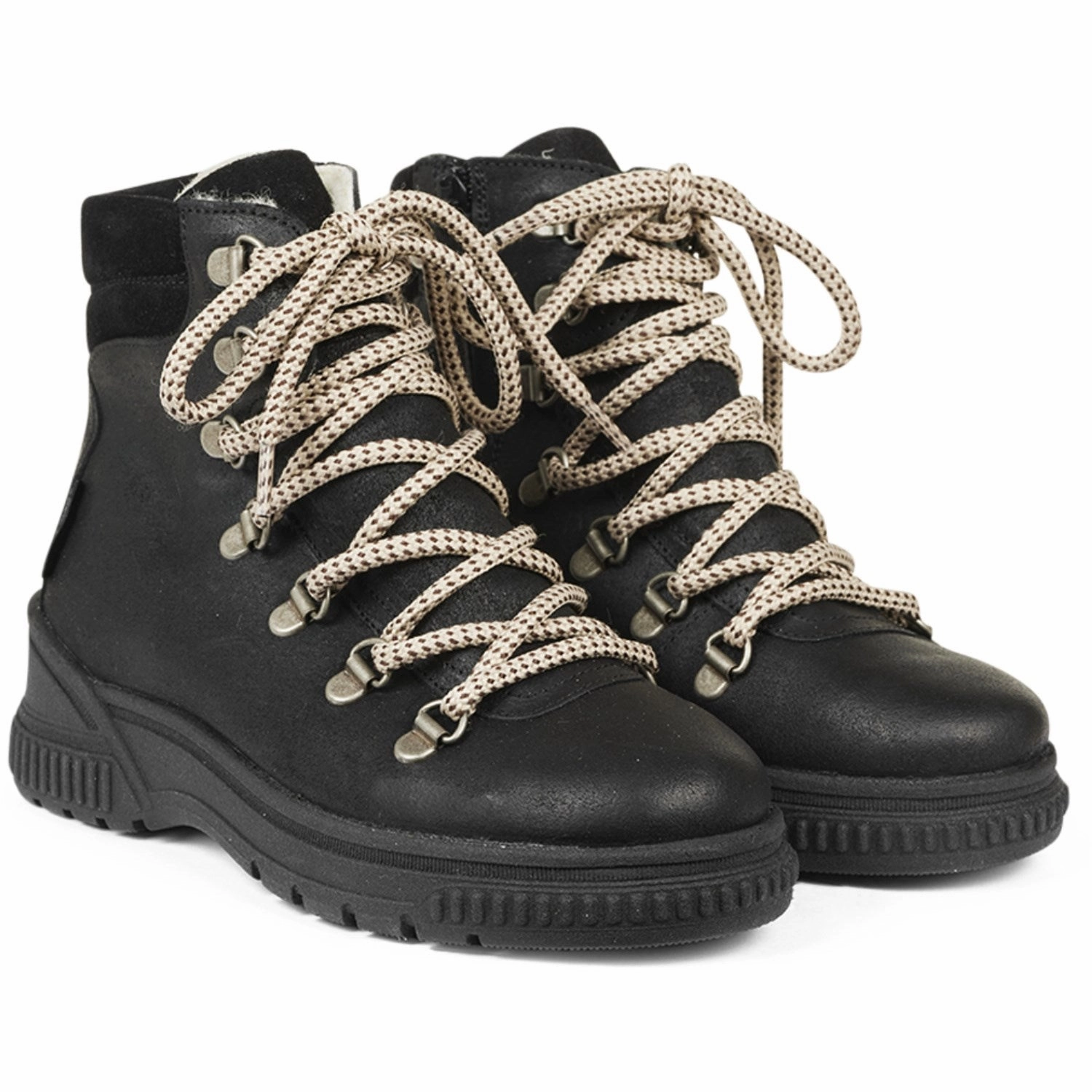 Stable Support Weekend Camping Angulus Black Tex Lace-up Boot with Wool Lining