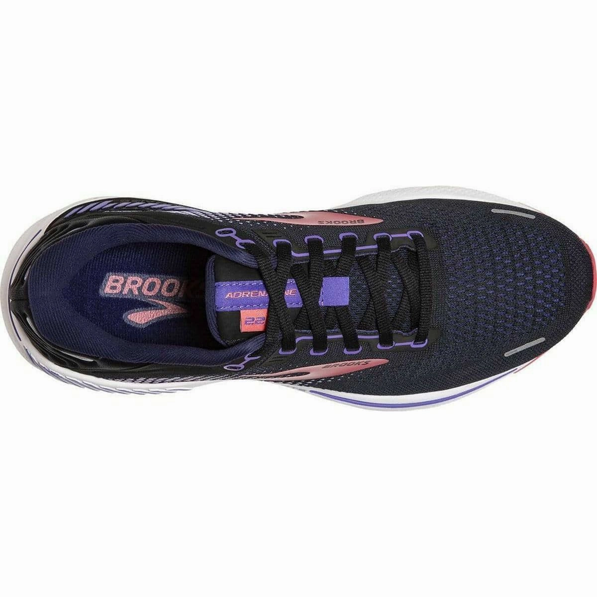 Brooks Adrenaline GTS 22 WIDE FIT Womens Running Shoes - Black Retro - style track events