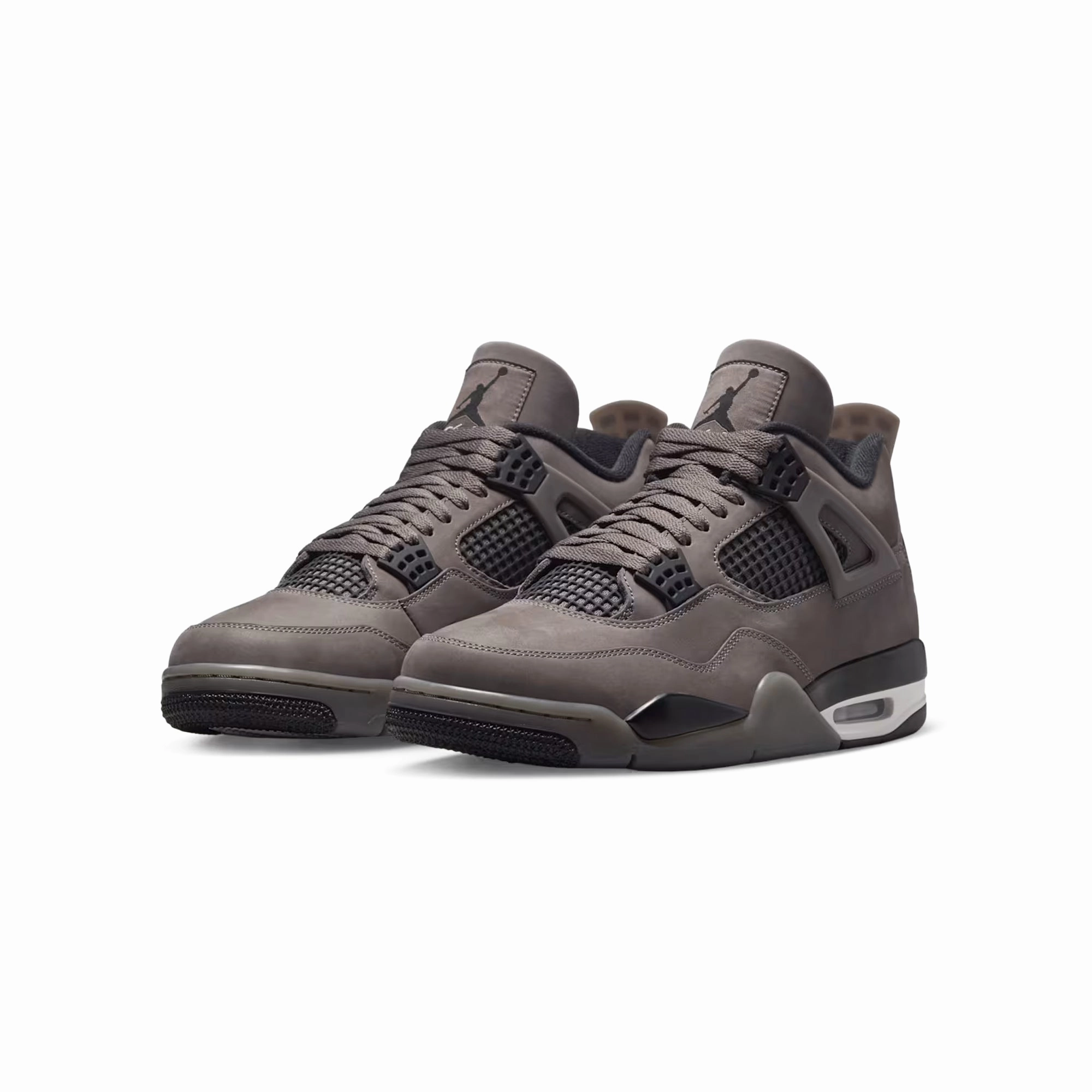 Air Jordan 4 Mens Retro "Cave Stone" Shoes Split Toe Flex Non Slip Tread Pattern