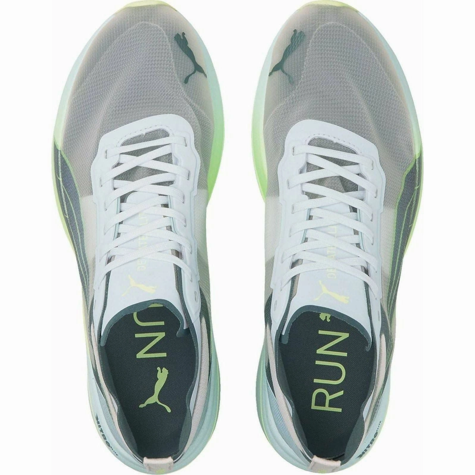 Style spandex running wear Puma Deviate Nitro Elite Racer Mens Running Shoes - White