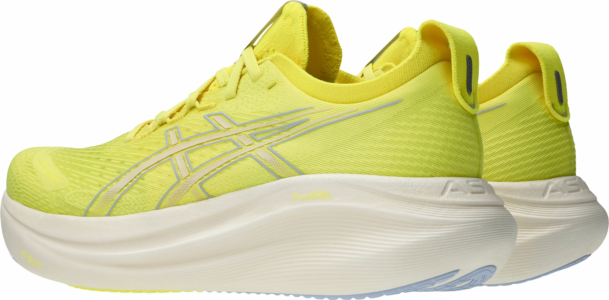 Ergonomic Support Asics Gel Nimbus 27 Mens Running Shoes - Yellow