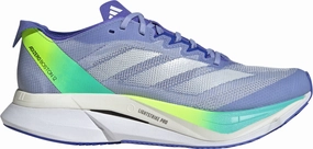 running in a beach area shoes adidas Adizero Boston 12 Womens Running Shoes - Blue