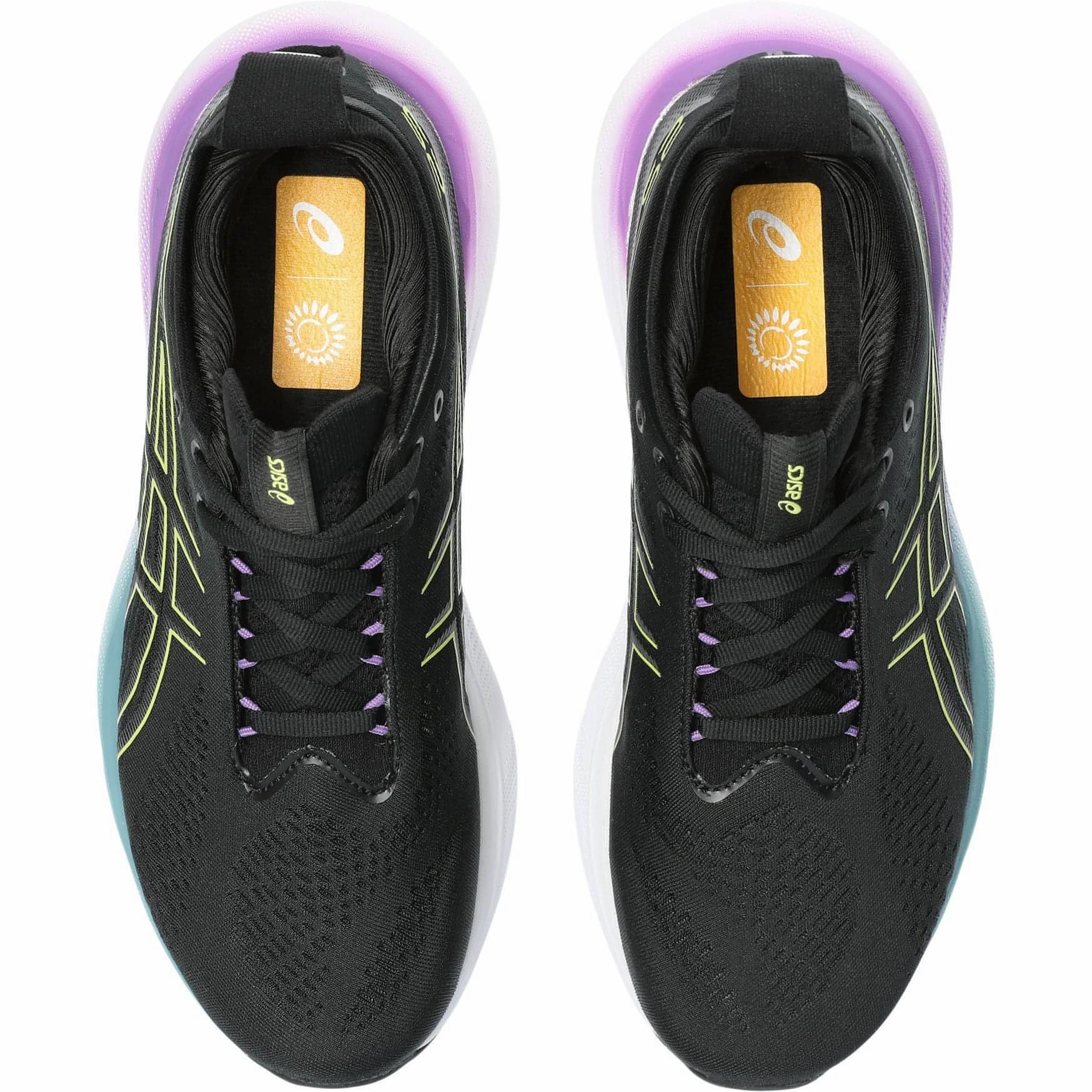 Asics Gel Nimbus 25 Womens Running Shoes - Black High Abrasion Zones Active Movement