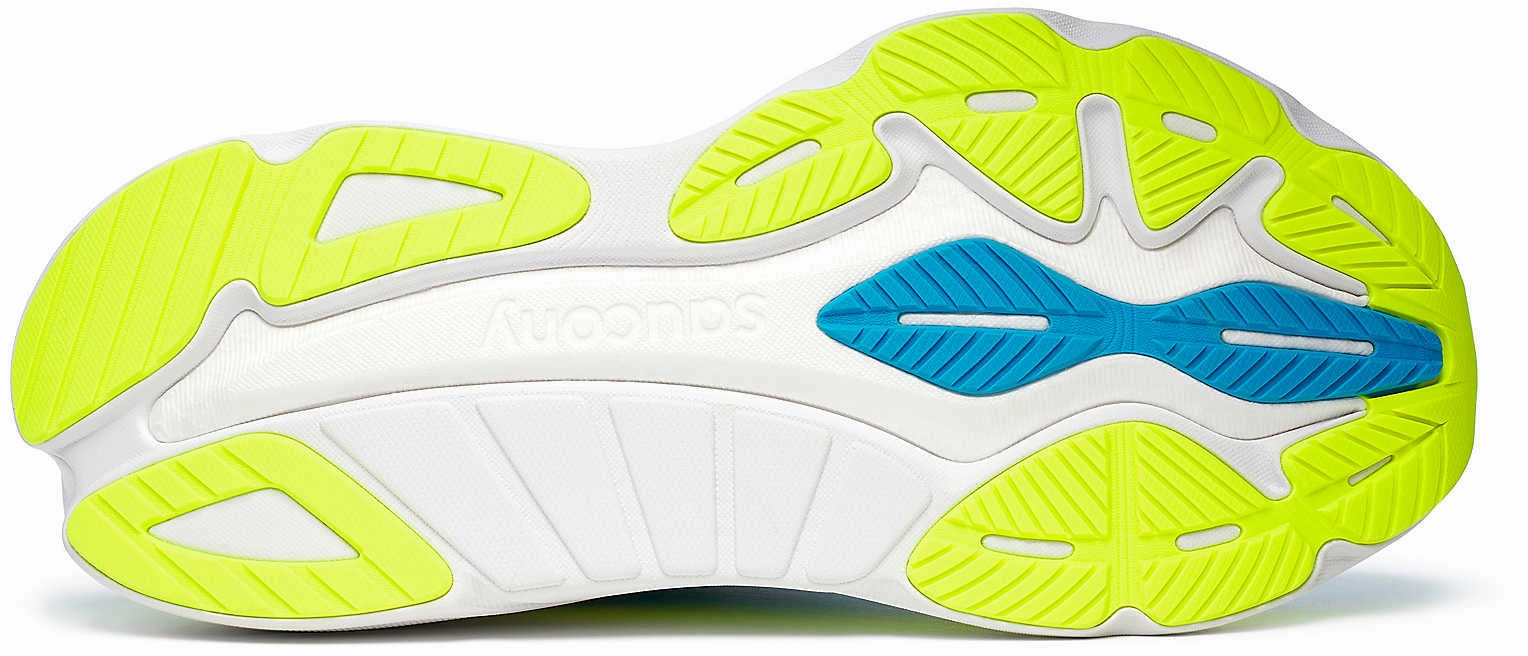 machine - washable upper shoes Saucony Hurricane 24 Mens Running Shoes - Blue