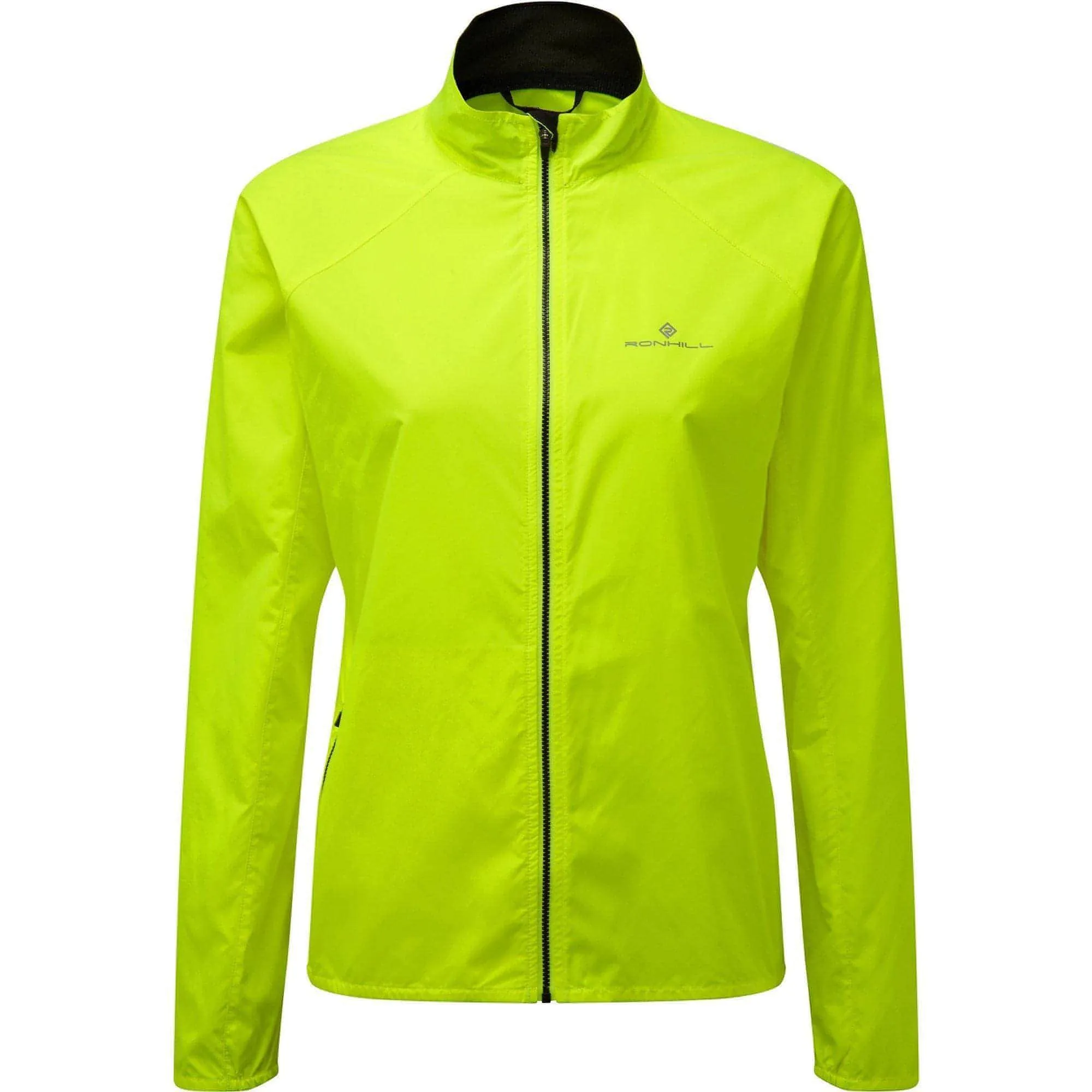 Ronhill Core Womens Running Jacket - Yellow Compact Storage Trendy Outerwear