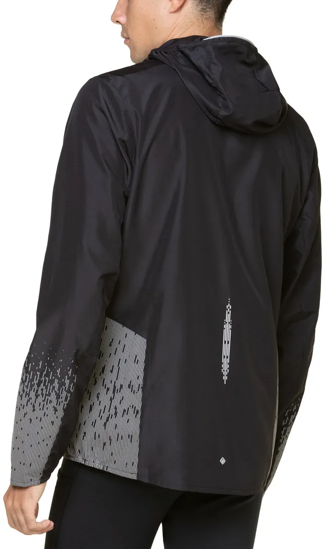 Ronhill Tech Reflect Mens Running Jacket - Black Relaxed Cut Time