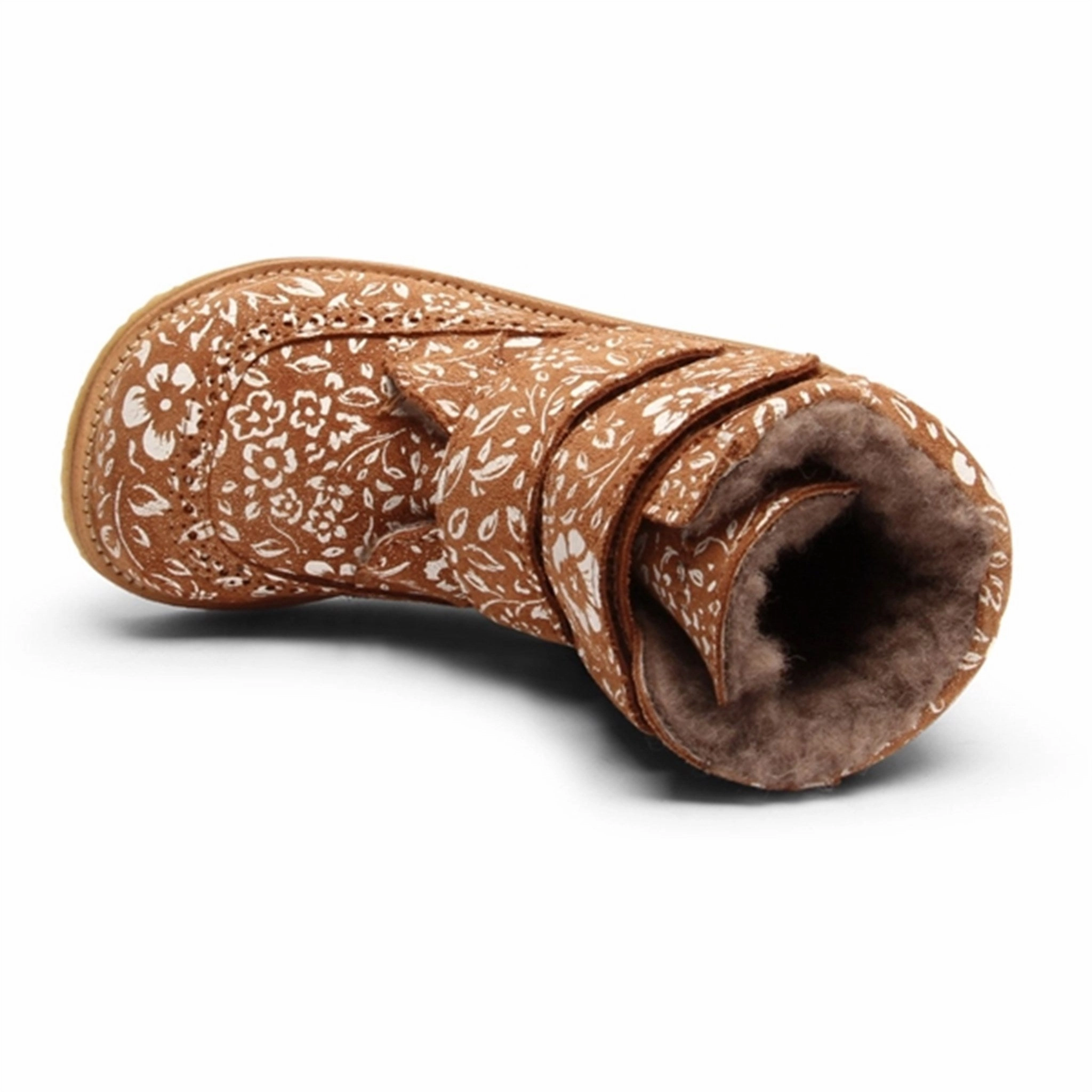 synthetic leather Bisgaard Elba Tex Boots Brandy Flowers