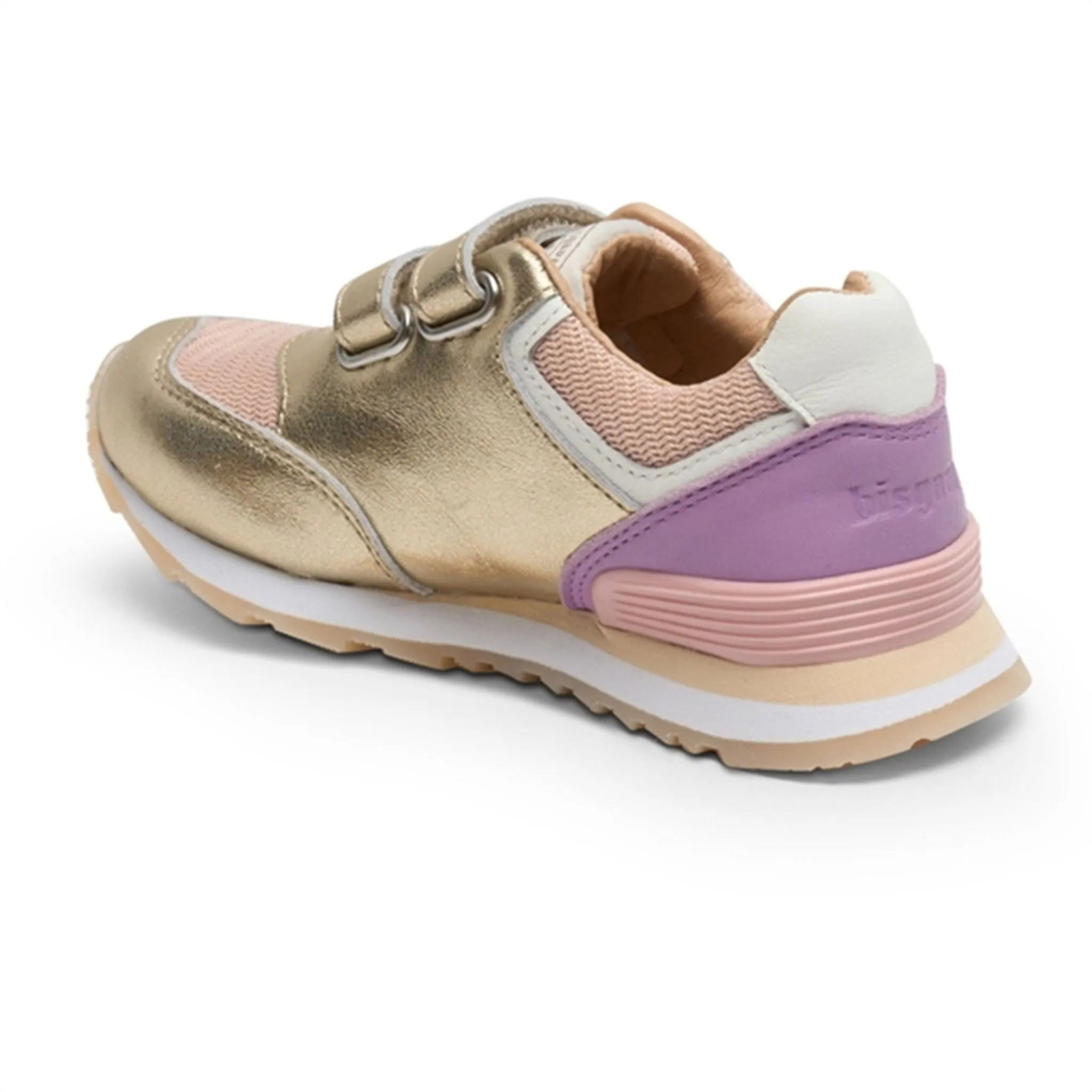 Bisgaard Winston Velcro Shoes Gold Breathable mesh upper Breathable Collar Padding