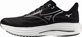 Mizuno Wave Rider 29 Mens Running Shoes - Black High Energy Return artistic - event running gear
