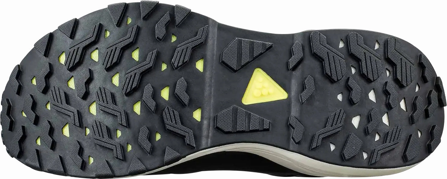 Hydraulic Absorption Pressure Dispersion Nodes Craft Pure Mens Trail Running Shoes - Black