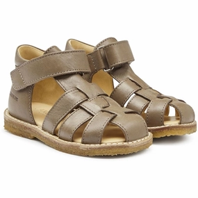 Stainless Steel Hardware Angulus Starter Sandals Taupe