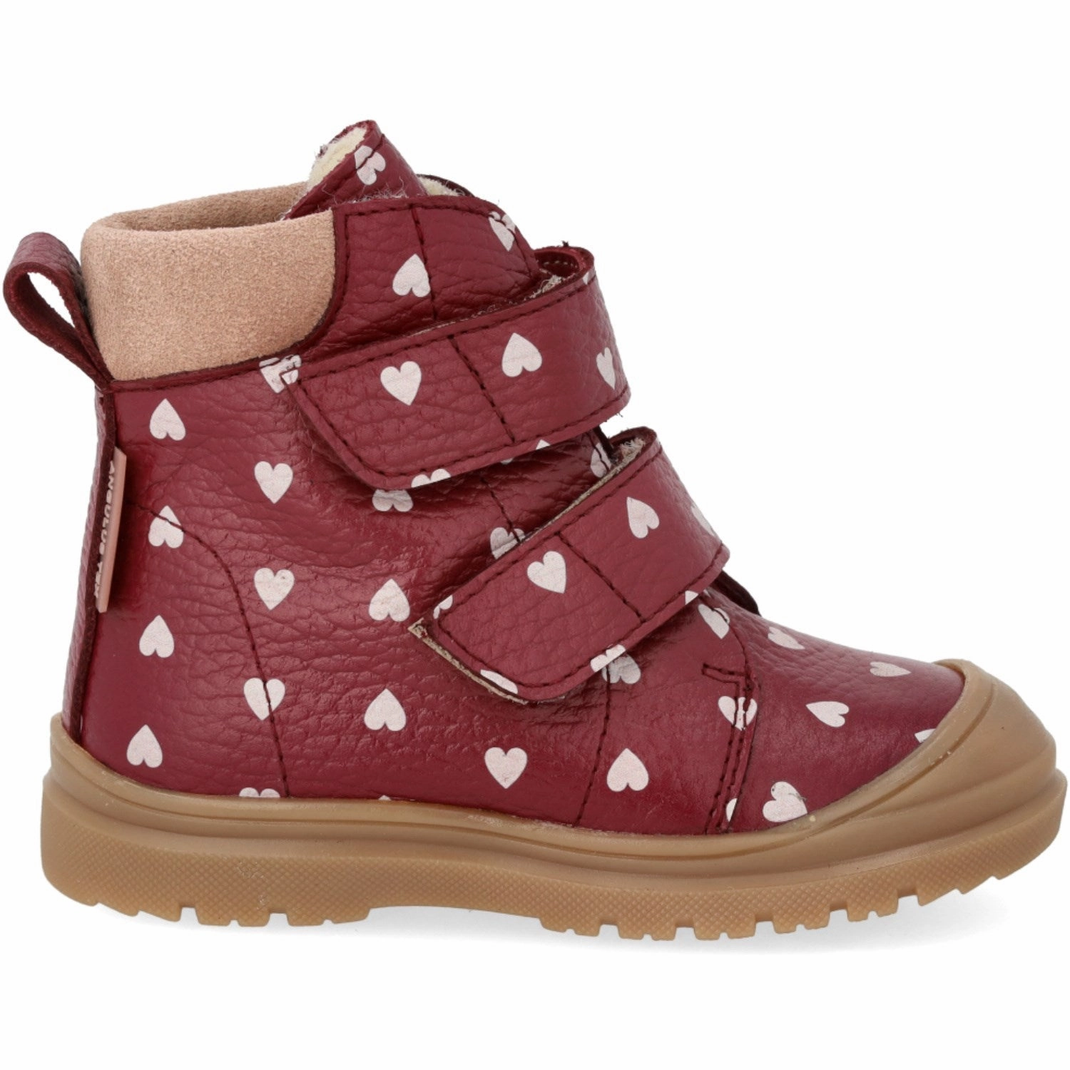 High Traction Weekend Wanderer Ground Force Angulus Berry Hearts/Rosebud Beginner TEX-st?vle Med Print And Merino Uldfoer