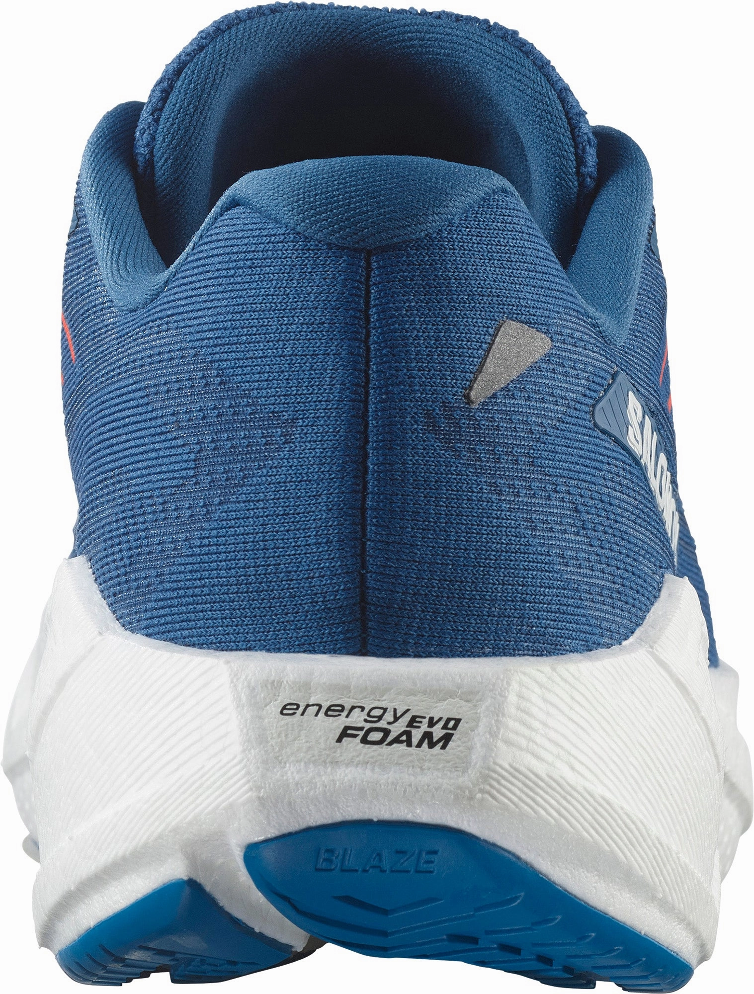 running in obstacle races shoes Contoured Footbed Arch Salomon Aero Blaze 3 Mens Running Shoes - Blue