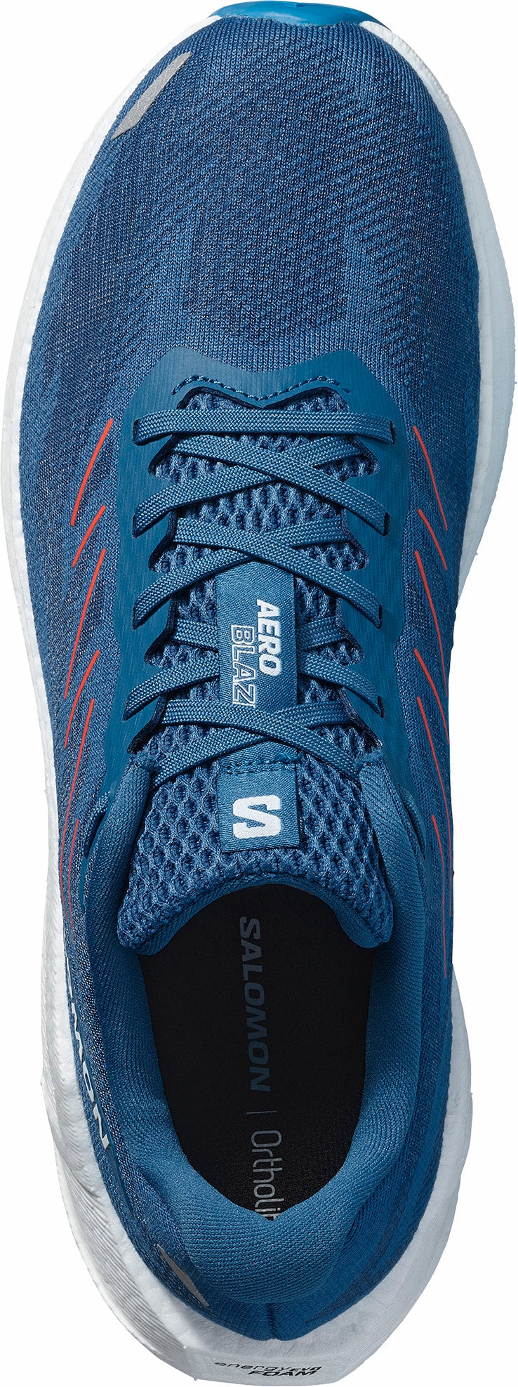 Anti Odour Tech Durable Tread Pattern Salomon Aero Blaze 3 Mens Running Shoes - Blue