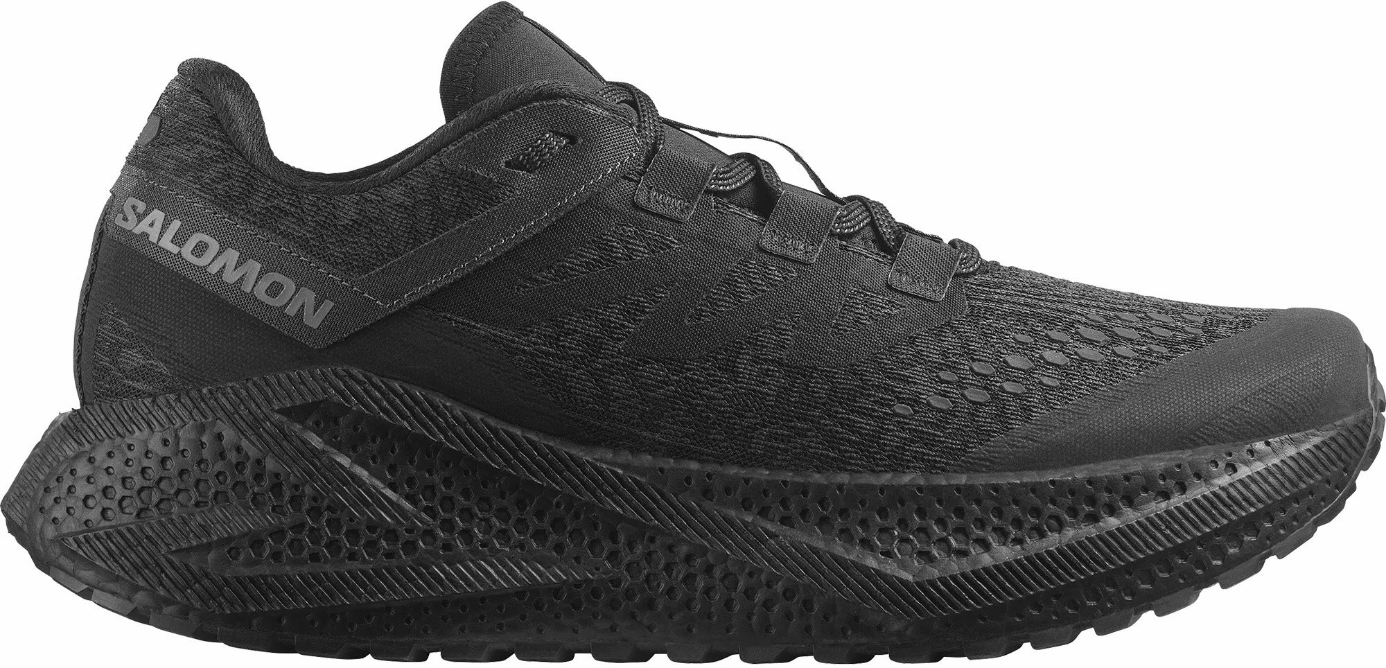 Neutral design Torsion System Stability Salomon Aero Glide 3 GRVL Mens Trail Running Shoes - Black