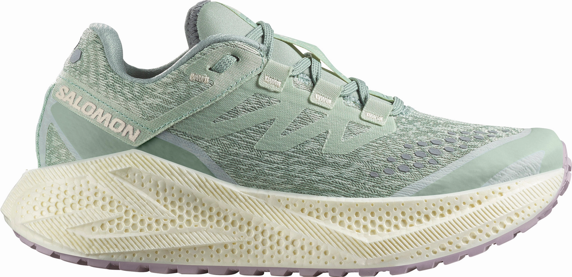 muscular strength running shoe boost Smooth interior Salomon Aero Glide 3 GRVL Womens Trail Running Shoes - Green