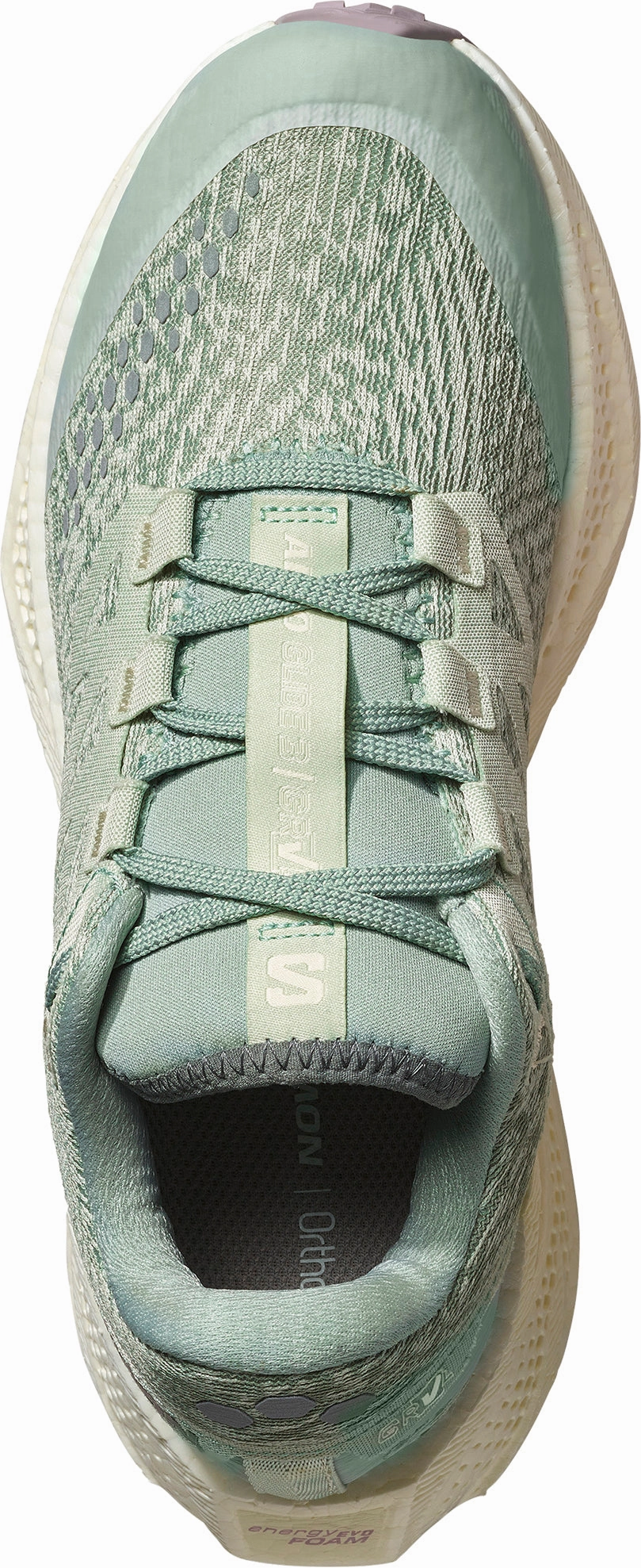 cross - country capable Anti Slip Pattern Salomon Aero Glide 3 GRVL Womens Trail Running Shoes - Green