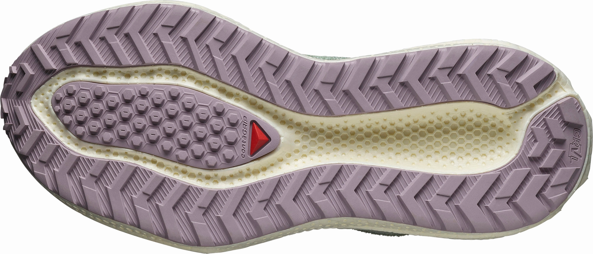 orthotic insole shoes Salomon Aero Glide 3 GRVL Womens Trail Running Shoes - Green