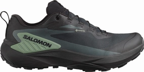 Salomon Genesis GORE-TEX Mens Trail Running Shoes - Black lateral - support - stability shoes Racing running