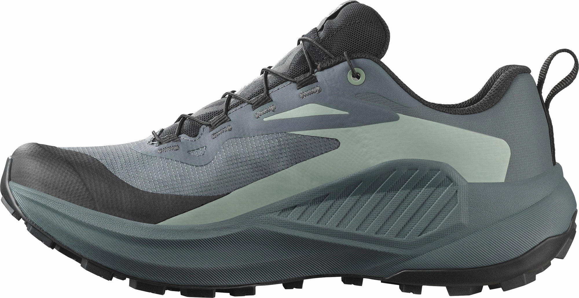 Shock Absorbing Salomon Genesis GORE-TEX Womens Trail Running Shoes - Grey