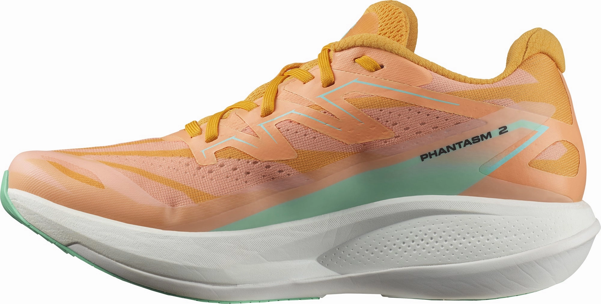 Salomon Phantasm 2 Womens Running Shoes - Orange reinforced - seams shoes Anti Odor Technology