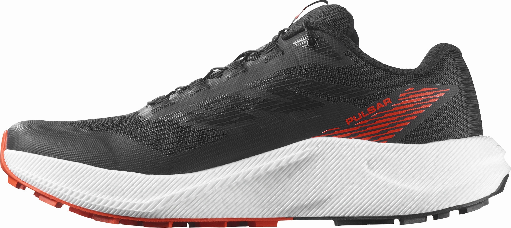 Cross Over Ventilation System 10K runs Salomon Pulsar Mens Trail Running Shoes - Black