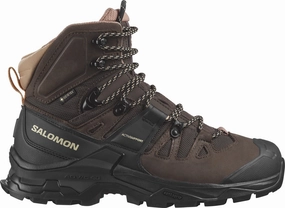 lace - up Salomon Quest 4 GORE-TEX Womens Walking Boots - Brown