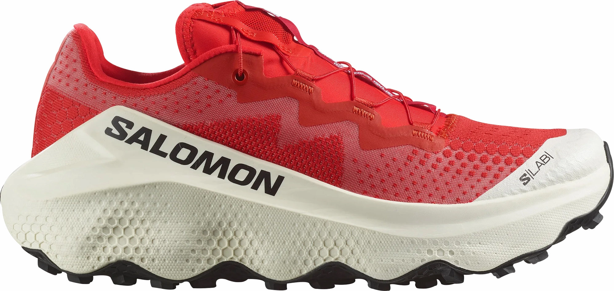 Dual Density Foam Core Salomon S/Lab Ultra Glide Trail Running Shoes - Red