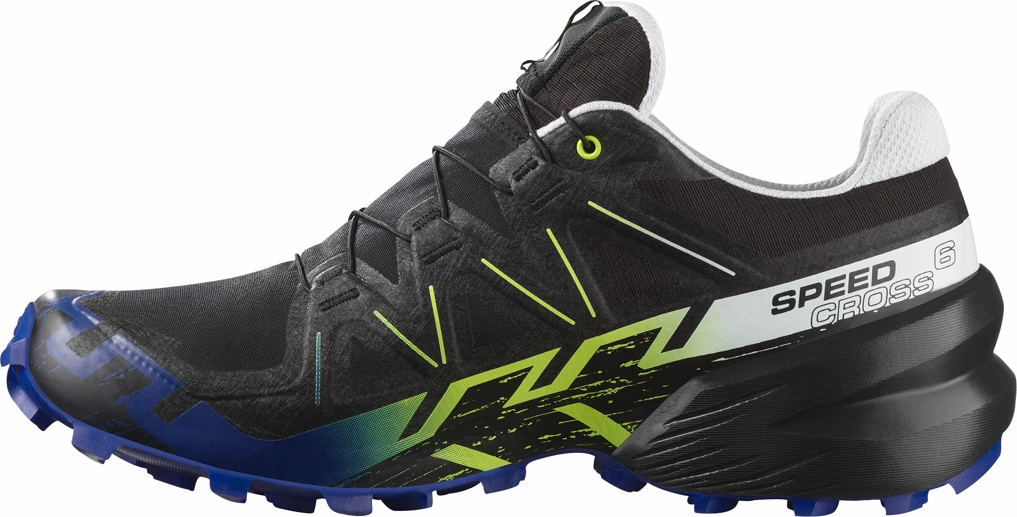 Salomon Speedcross 6 GORE-TEX Mens Trail Running Shoes - Black running on ice shoes low - heeled running shoes