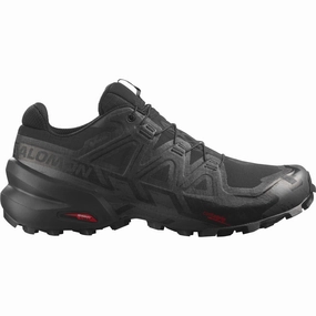 Adaptive Harness recreational runner Salomon Speedcross 6 GORE-TEX Mens Trail Running Shoes - Black