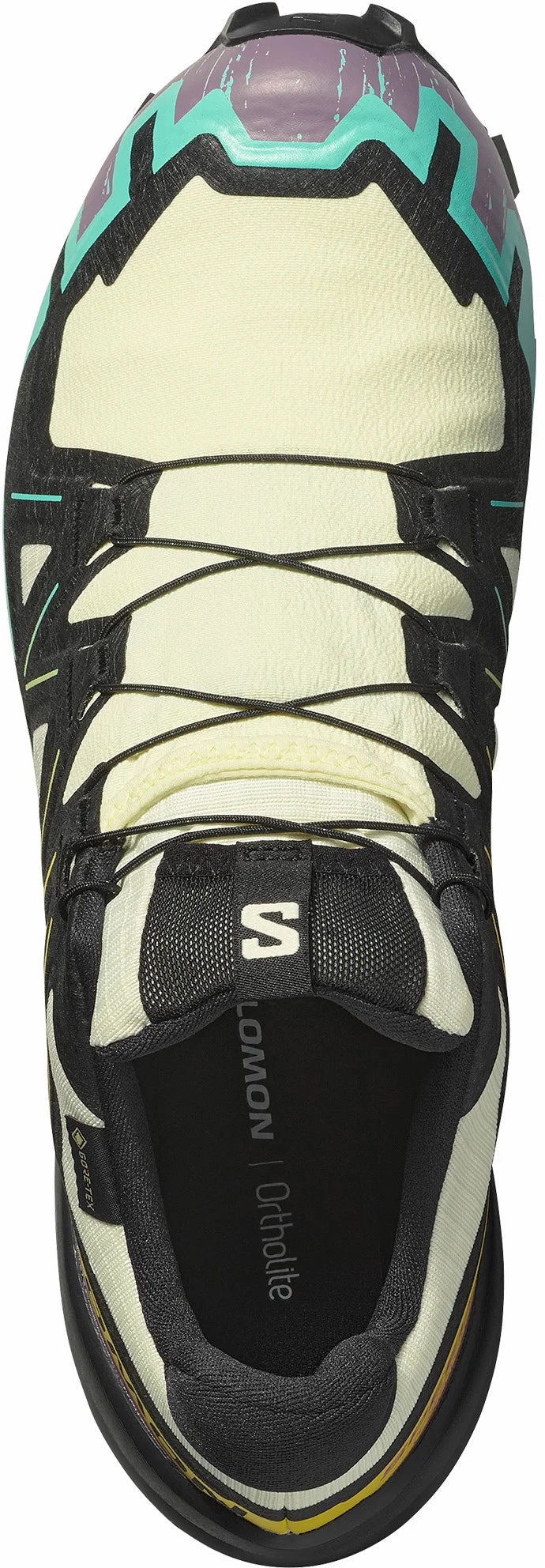Salomon Speedcross 6 GORE-TEX Mens Trail Running Shoes - Yellow antibacterial insole shoes