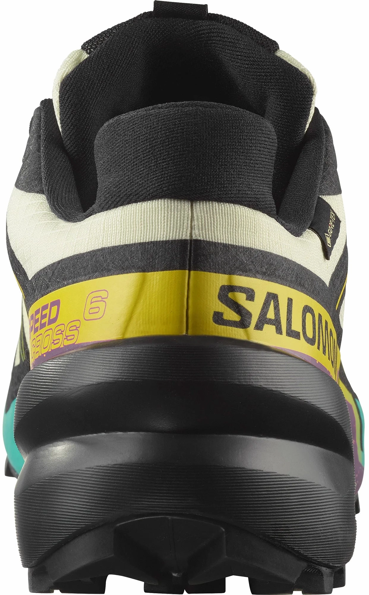 Enhanced Impact Protection Grounded Stability Pods Salomon Speedcross 6 GORE-TEX Mens Trail Running Shoes - Yellow