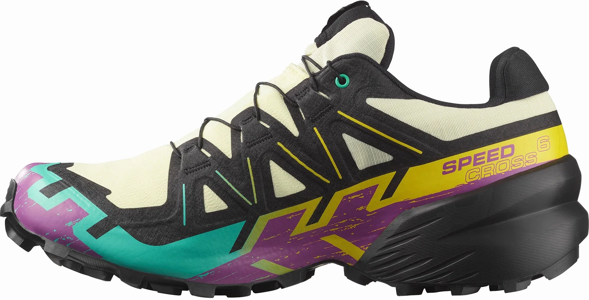 Salomon Speedcross 6 GORE-TEX Mens Trail Running Shoes - Yellow multi - use shoes Toe