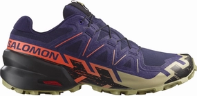 Salomon Speedcross 6 Mens Trail Running Shoes - Blue zero - drop - feature shoes