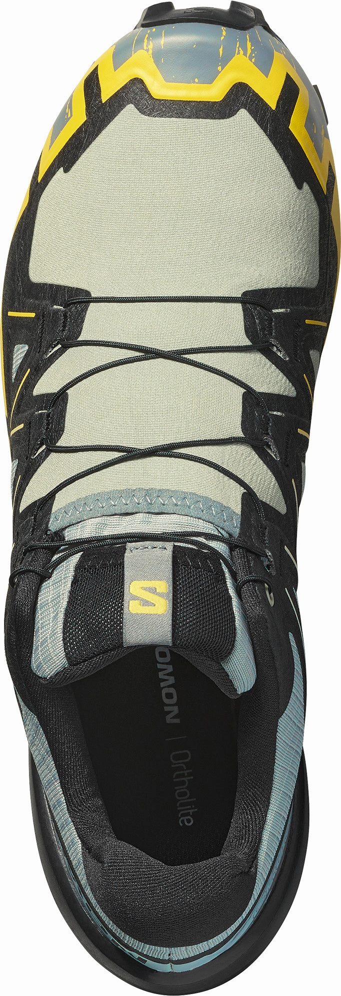 Salomon Speedcross 6 Mens Trail Running Shoes - Green shock - absorbing insoles Hyper Elastic Midsole