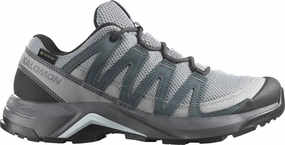 plantar fasciitis support Salomon X-Adventure Recon GORE-TEX Womens Walking Shoes - Grey