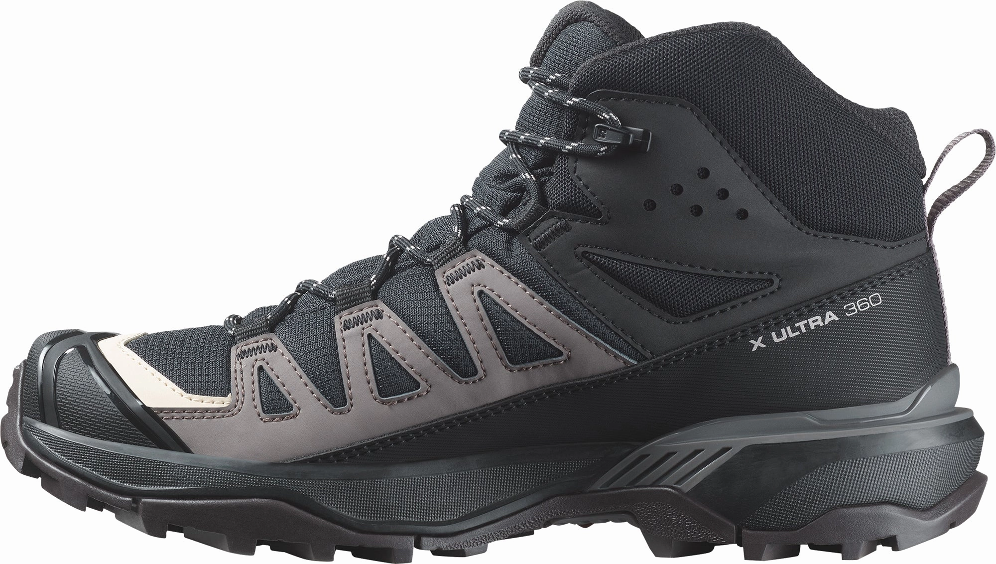 Following noise-free Salomon X Ultra 360 Mid GORE-TEX Womens Walking Boots - Black