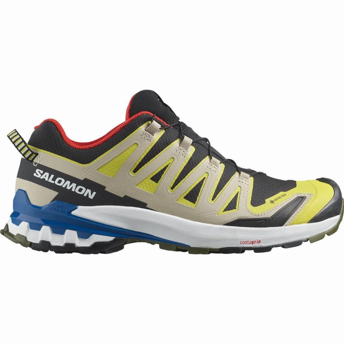 Enhanced Ground Contact Zones Salomon XA Pro 3D V9 GORE-TEX Mens Trail Running Shoes - Black
