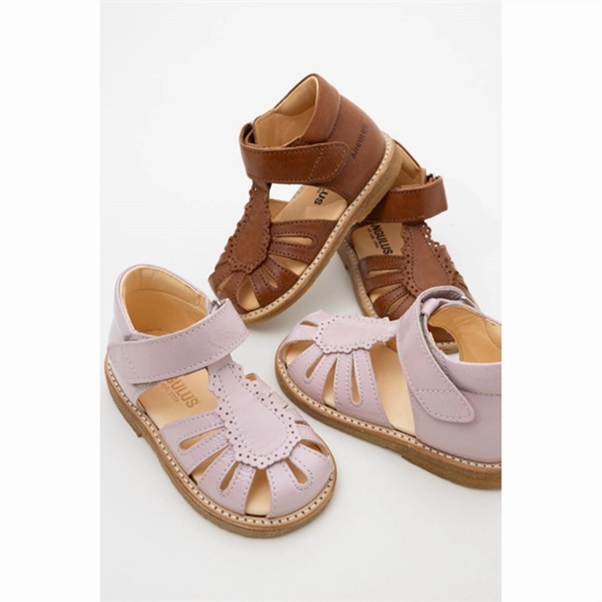 Non-Slip Sole Angulus Sandals Pale Rose