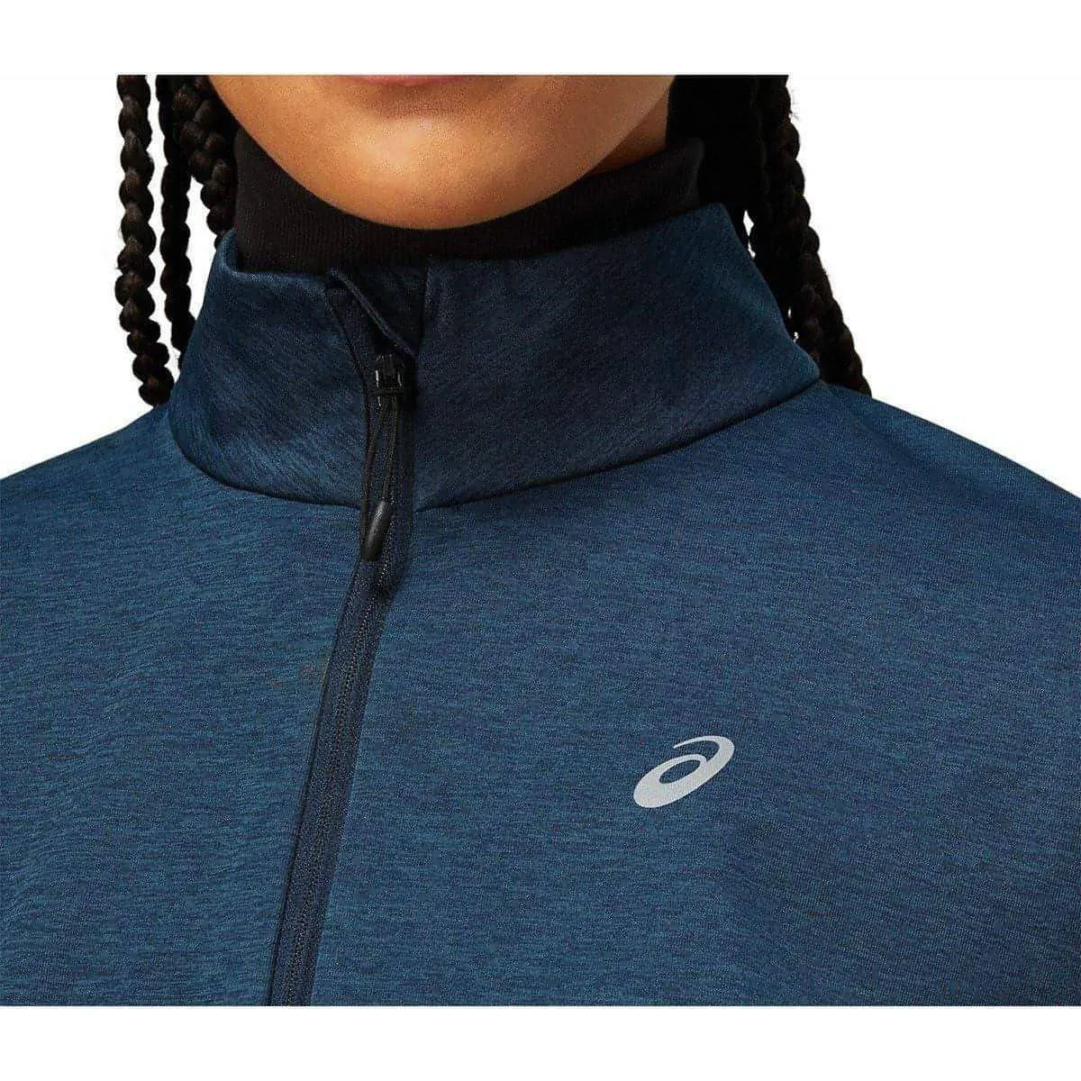 mountain vacation Asics Lite-Show Winter Womens Running Jacket - Navy