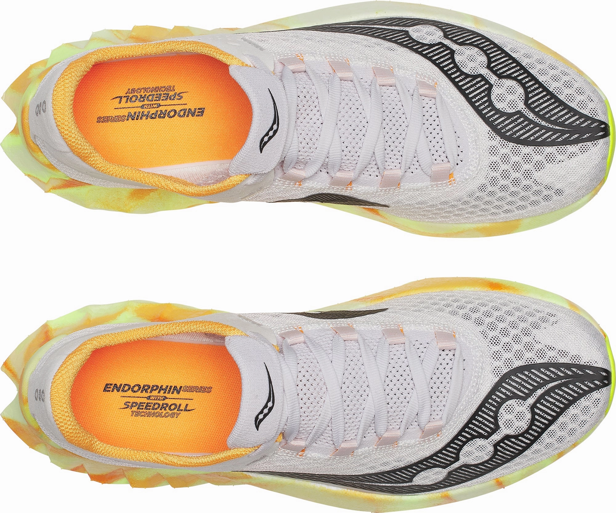 Anti Slip Traction Pattern Anti Slip Insole Texture Saucony Endorphin Pro 4 Mens Running Shoes - Grey