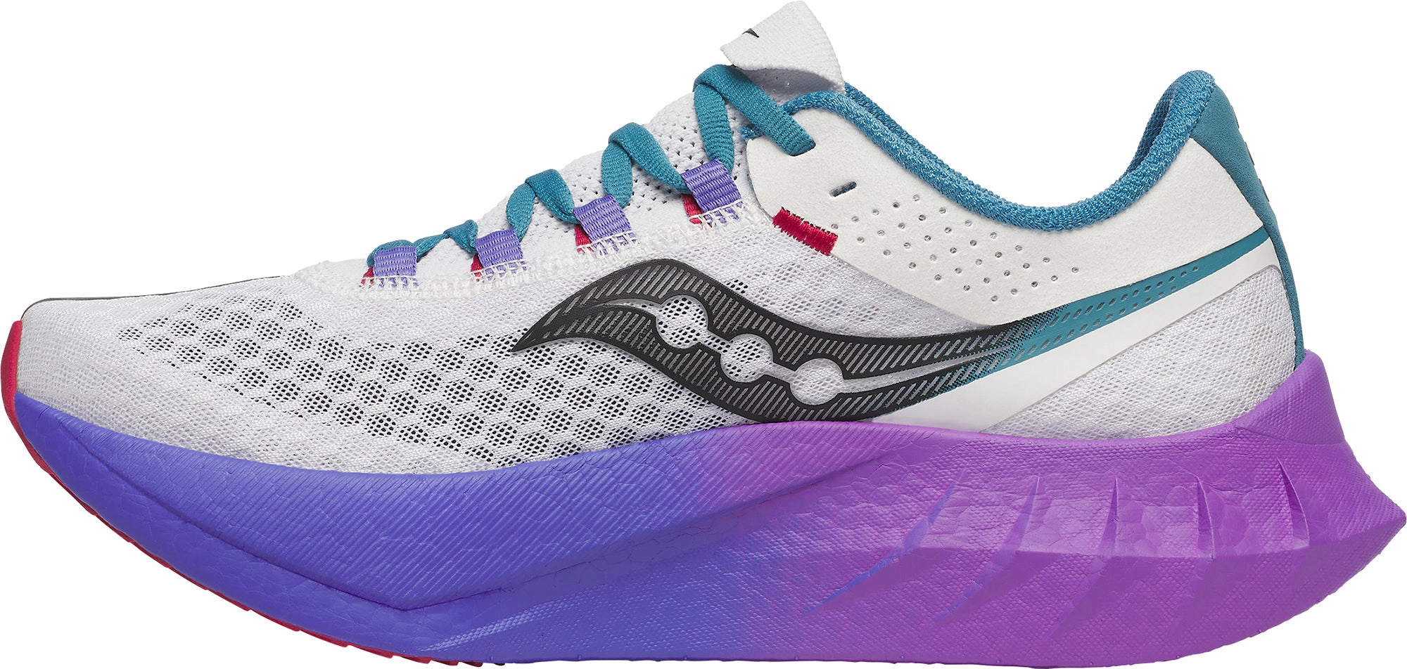 Saucony Endorphin Pro 4 Womens Running Shoes - White Integrated Lacing System Reactive Transition Zone