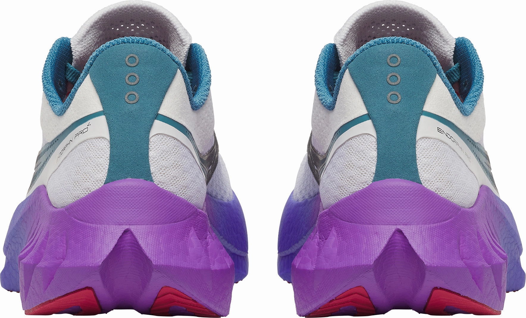 Saucony Endorphin Pro 4 Womens Running Shoes - White printed - finish - design shoes Lightweight Foam Construction